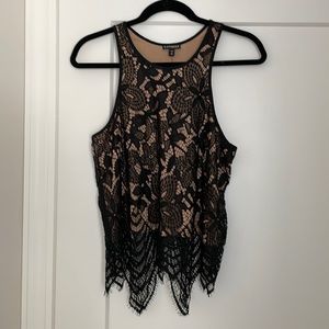 Express Black Lace Tank